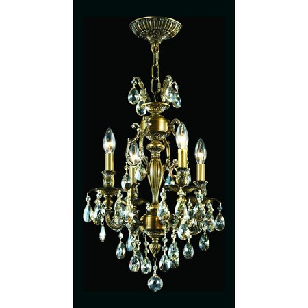 James R Moder Brindisi 4 Arm Chandelier 40614MB2GT